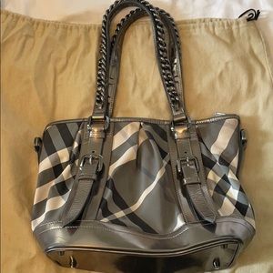 Plaid Burberry handbag